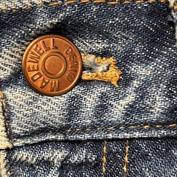 Madewell Blue High Rise Ankle Length The Mom‎ Jeans Size 28 NWT - Picture 4 of 12